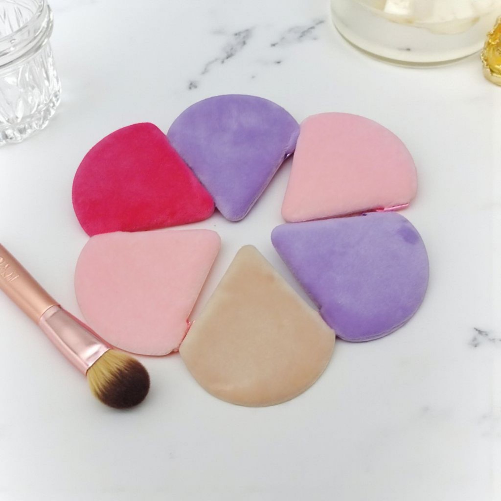 Kit 2 Kit 4 Kit 6 Esponja puff para maquiagem pó triangular almofada