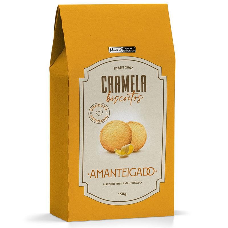 Biscoito Fino Amanteigado Carmela Sabor Tradicional 150g em Oferta na Shopee