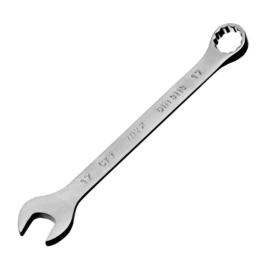 CHAVE COMBINADA CROMO VANADIO CROMO FOSCO 17MM 1PC // MTX em Oferta na Shopee