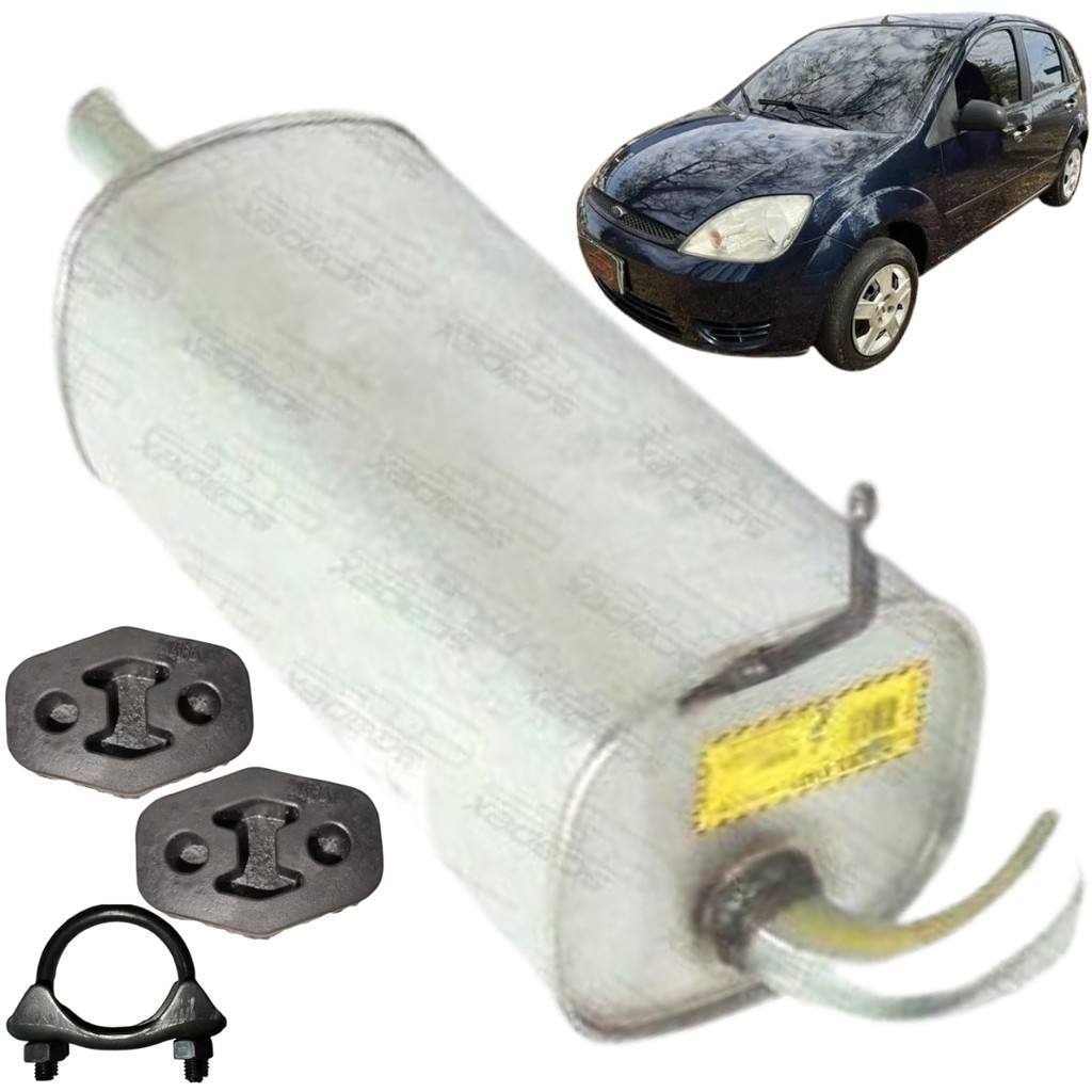 Silencioso Traseiro Fiesta Hatch 1.0 8v 2003 A 2006 (SUPERCHARGER) em Oferta na Shopee