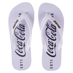 Chinelo Coca Cola 1886 Confortável Sintético Oficial Original Chinelo de Dedo Coca Cola Original