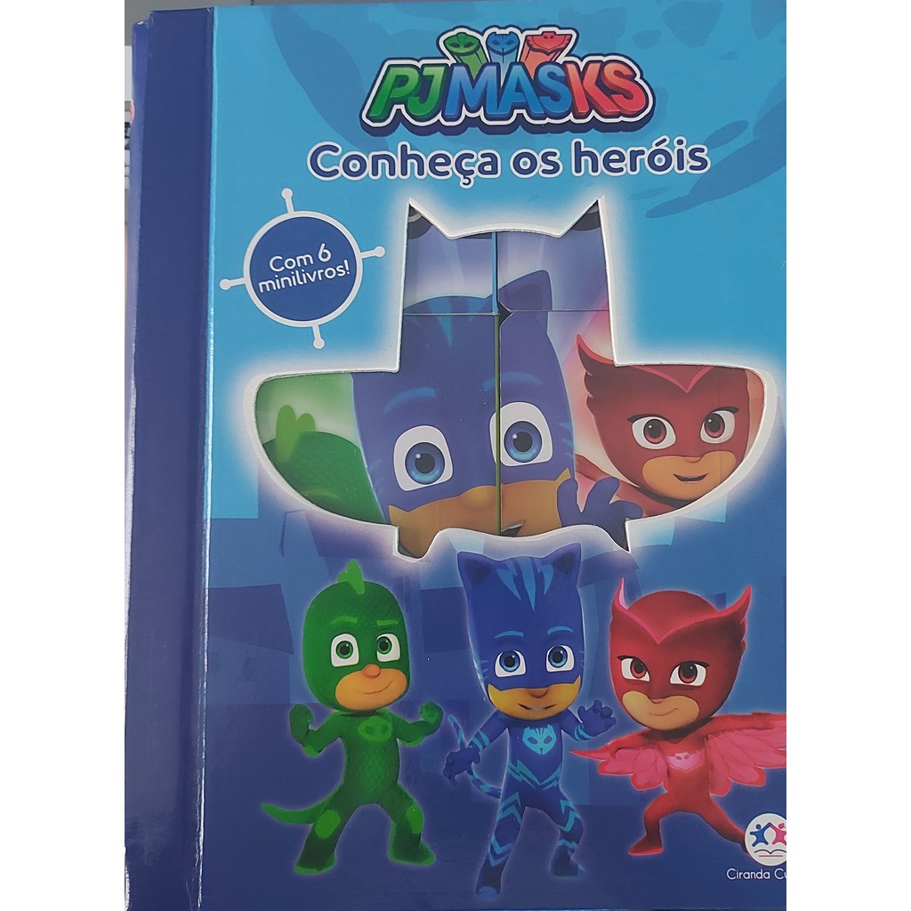 Box 6 Mini Livros Cartonados Pj Masks Conheça Os Heróis de Ciranda Cultural