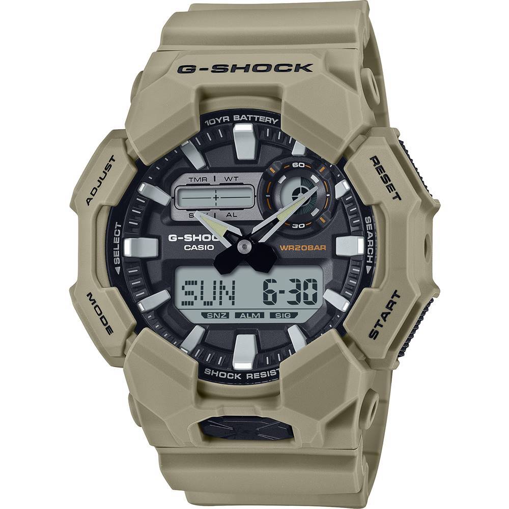 Relógio Casio Masculino Ref: Ga-010-5adr G-Shock Anadigi Verde azeitona
