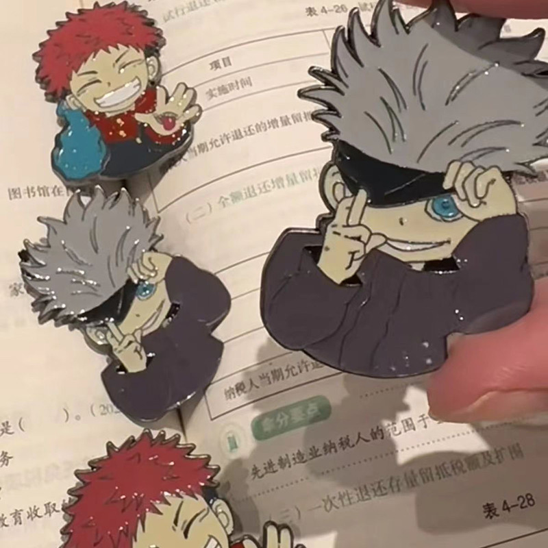 Feitiço luta Gojo Go broche japonês bonito criativo nóweed Yuren emblema estudante mochila acessórios presente