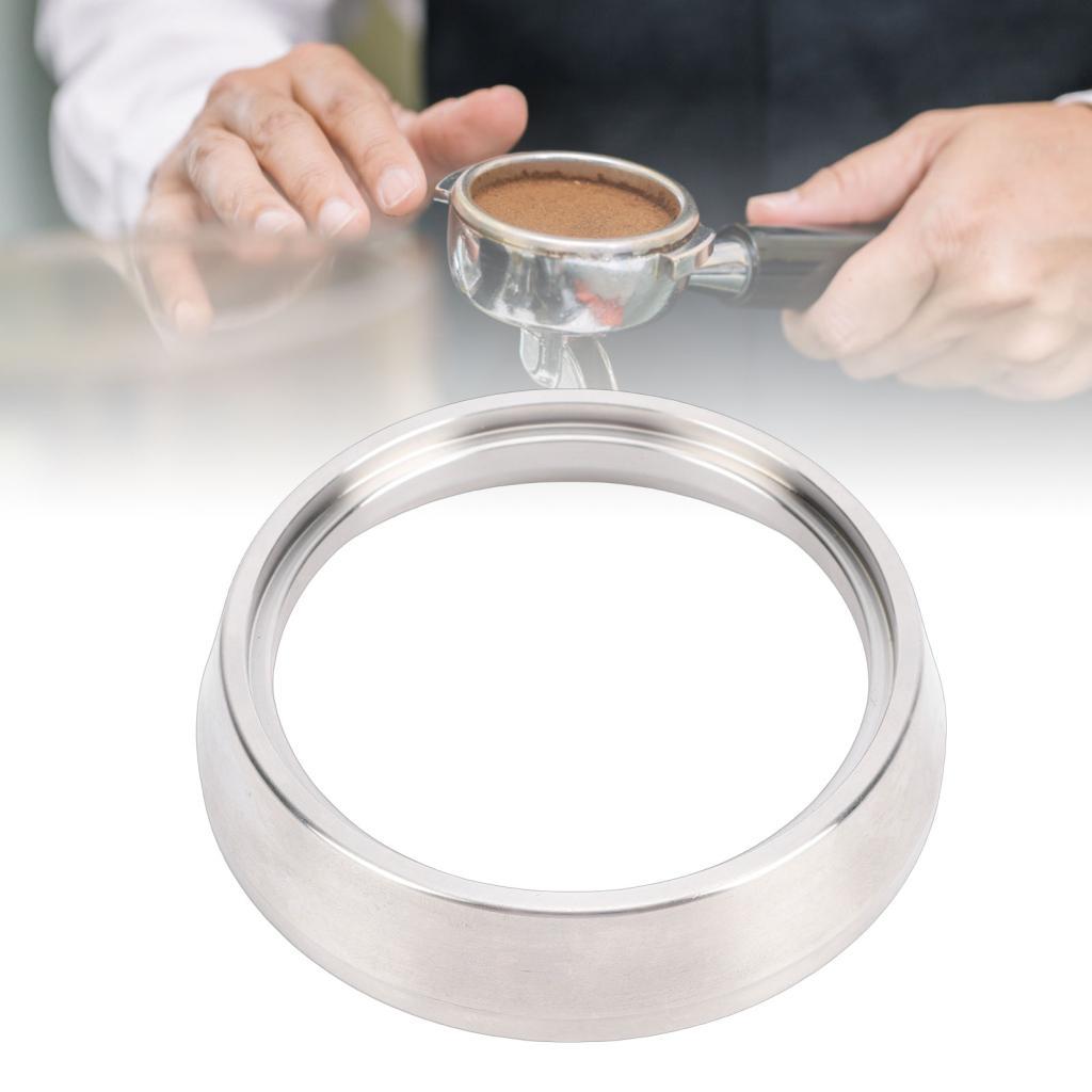 onebuycart Oreilet Funil Dosador De Aço Inoxidável Portaffiter Anel Distribuidor De Café Máquina Espresso Para Único Dup