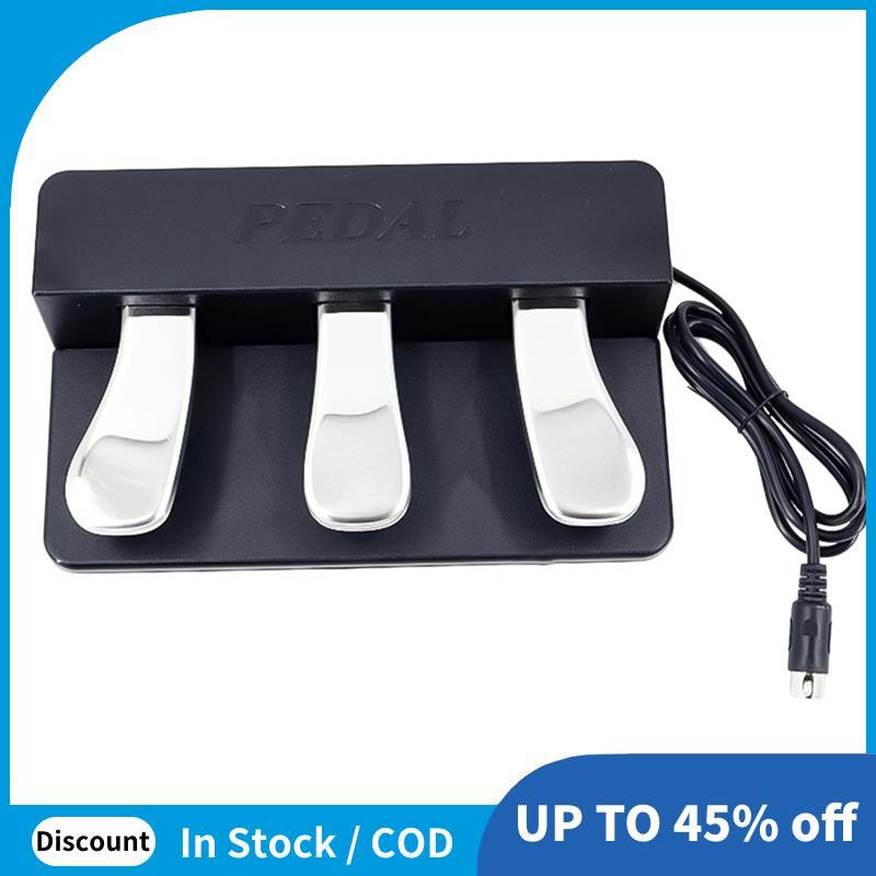 Pedal De Sustentação Macio Sostenuto Damper Unidade De Portátil De 3 Pés Com Base Antiderrapante Para Pianos Digitais El