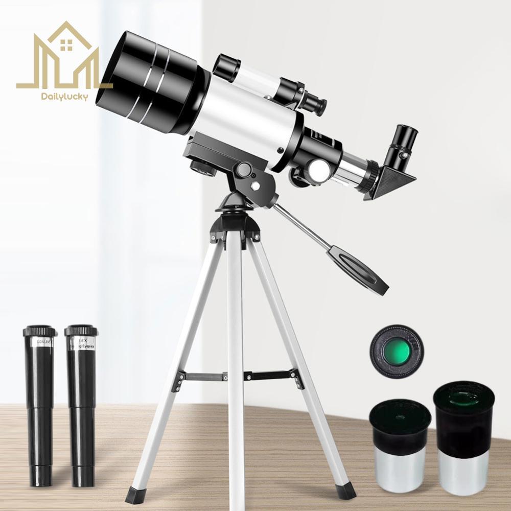 Telescópio De Viagem Telescópios Refratores Astronômicos Astronomia Presentes Para Iniciantes [Dailylucky.br-DLY]