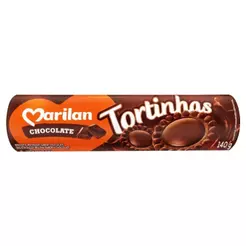 Biscoito Marilan Tortinha Chocolate 140g - Embalagem com 36 Unidades