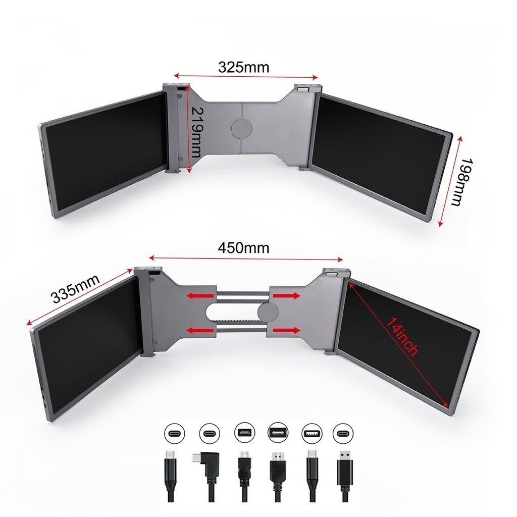 Monitor Portatil De 16.9 Polegadas Full Hd Usb-c 127/220v — imagem 2