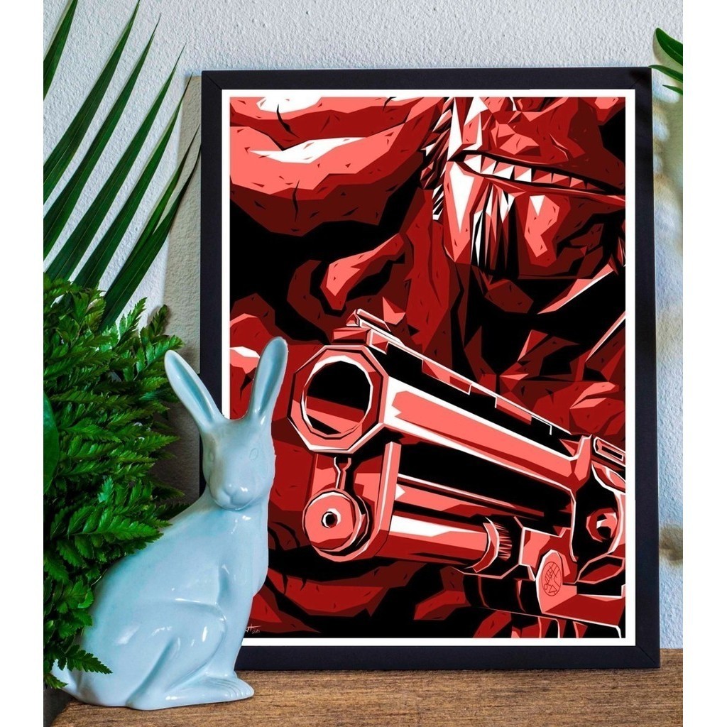 Quadro Decorativo Hellboy Guillermo Del Toro Decoração da Casa Quarto
