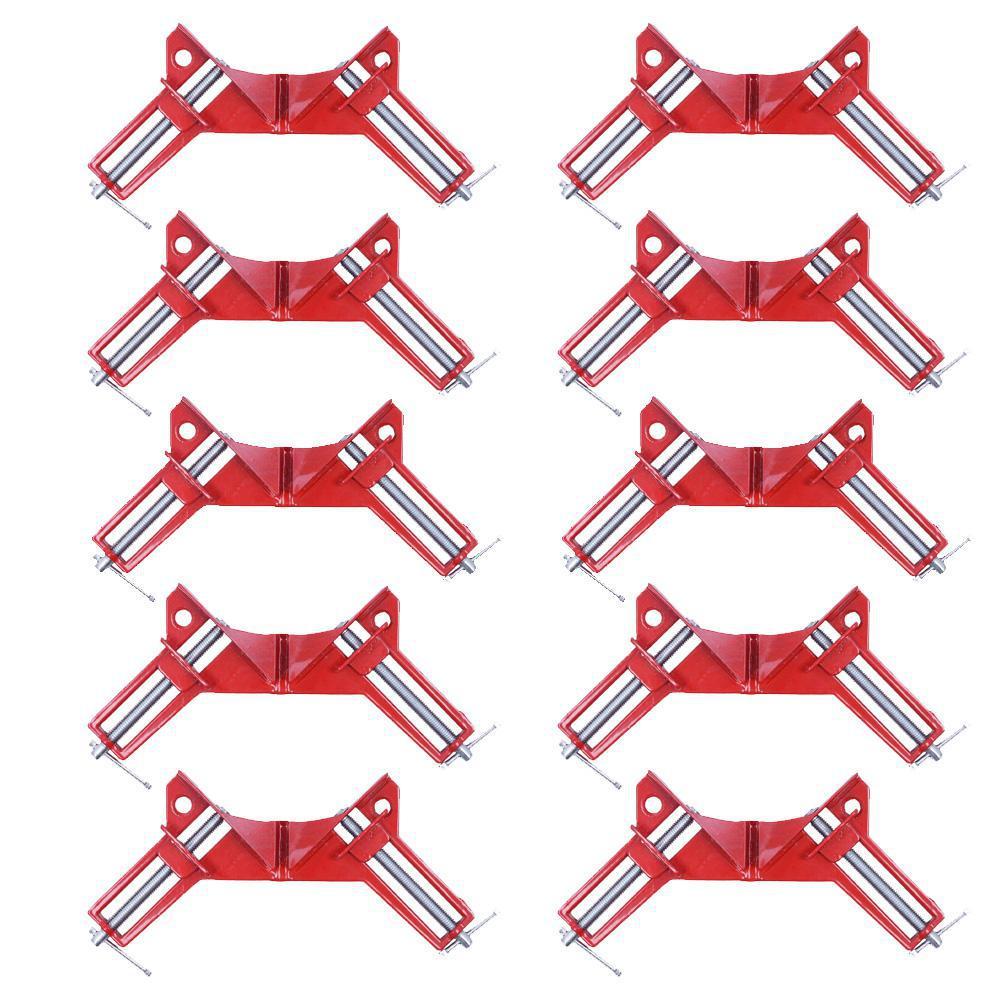 Kit Com 10 Grampos Sargento Angular 75mm 90 Graus Charbs