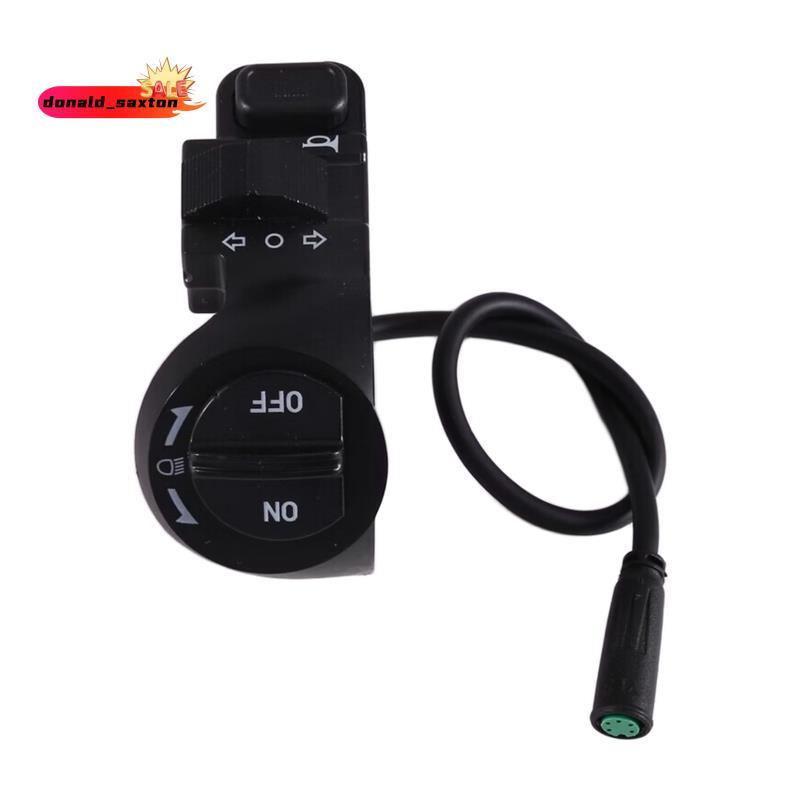 [Rápido D] Para Bicicleta Elétrica V8 V20 5 Pinos 3 Em Um Botão Interruptor Chifre Controle De Volta Peças De Reposição