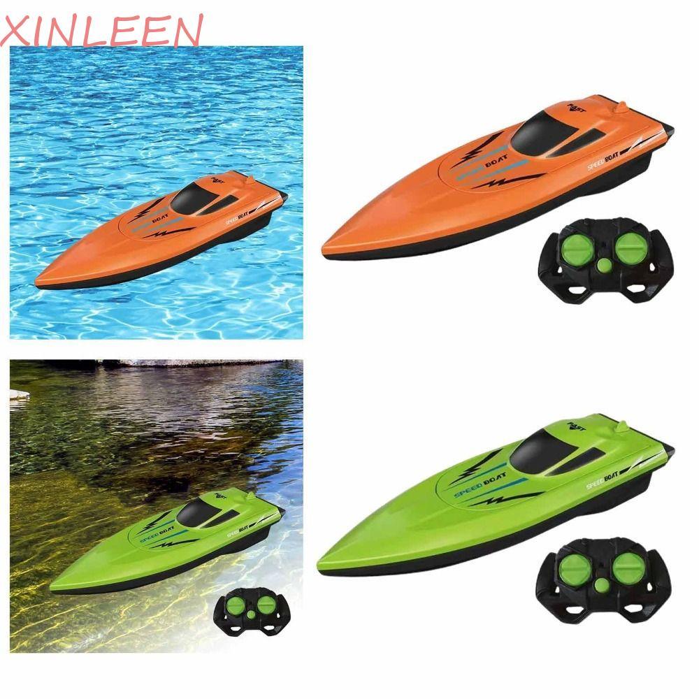 Barcos XINLEEN Racer RC , Barco À Vela De Controle Remoto De Longa Duração , Brinquedo De Lancha Sem Fio 2.4G De Alta Ve