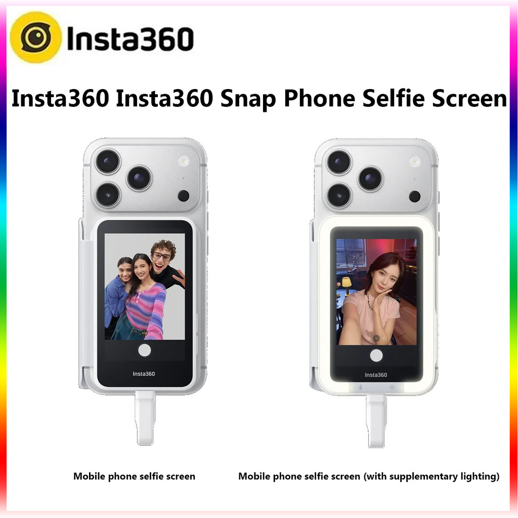 Insta360 Snap Telefone Selfie Tela Magnética Smartphone Vlog Monitor Traseiro Para iphone 15 16 17 Pro Android