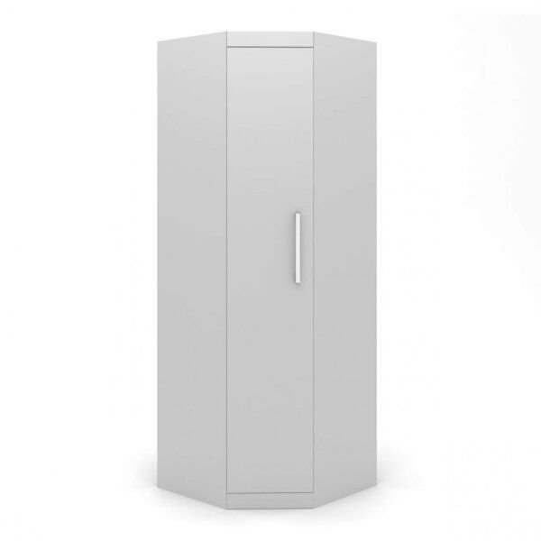 Guarda-Roupa de Canto Modulado 1 Porta Cancun Yescasa Branco Branco