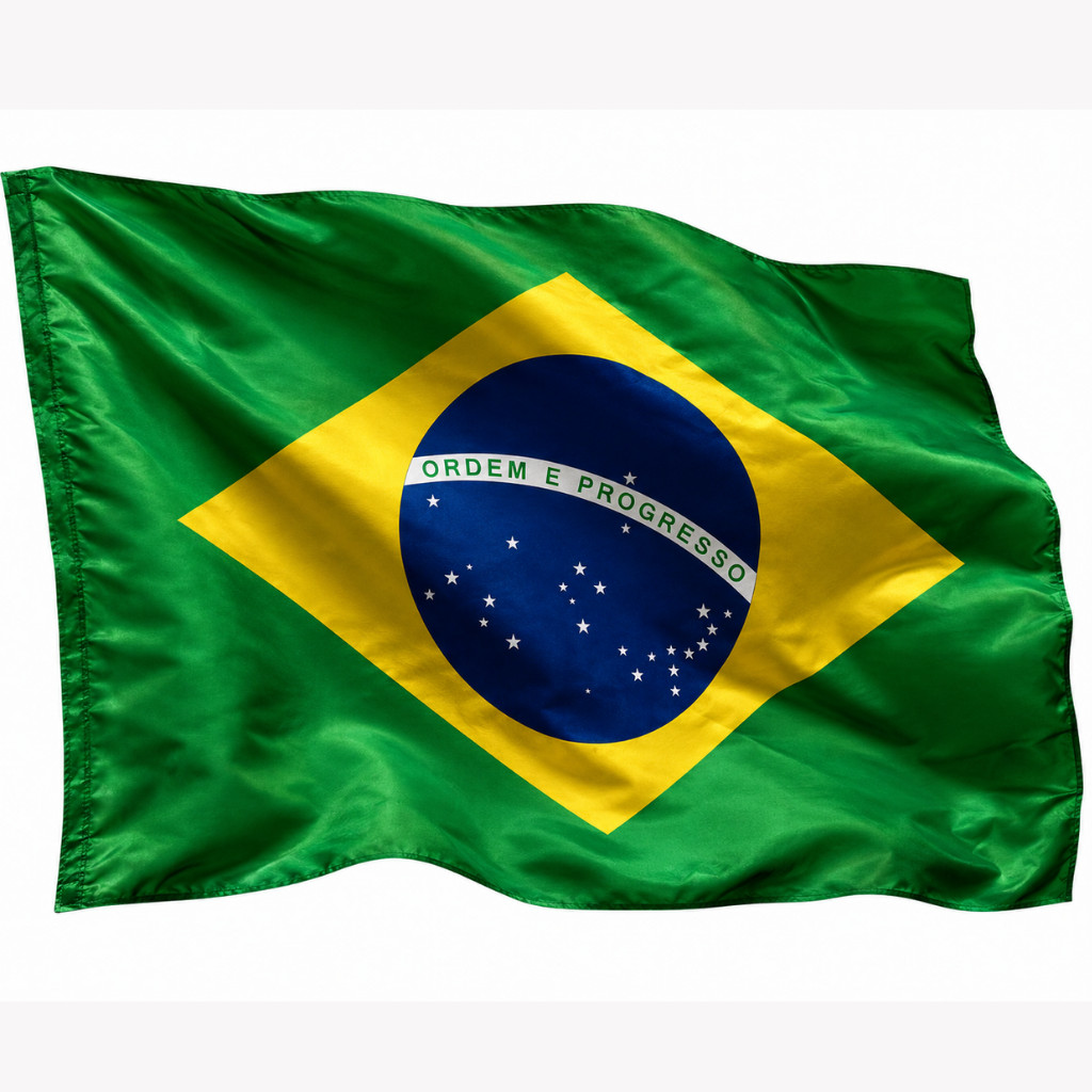 Bandeira do Brasil 1500x1200mm poliéster com resistência e qualidade para decoração