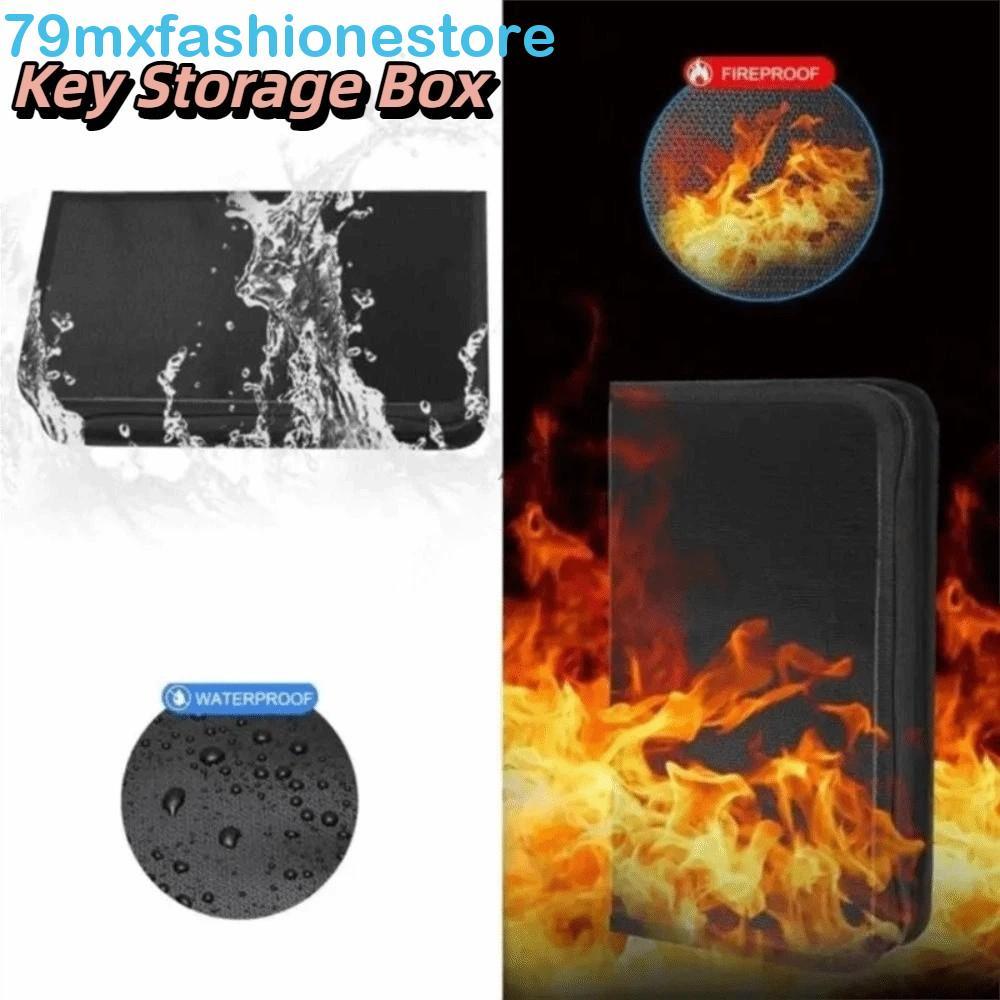 Caixa De Armazenamento De Chave Portátil MXFASHIONESB , Bolsa À Prova D'água De Material Resistente Ao Fogo De Tamanho C