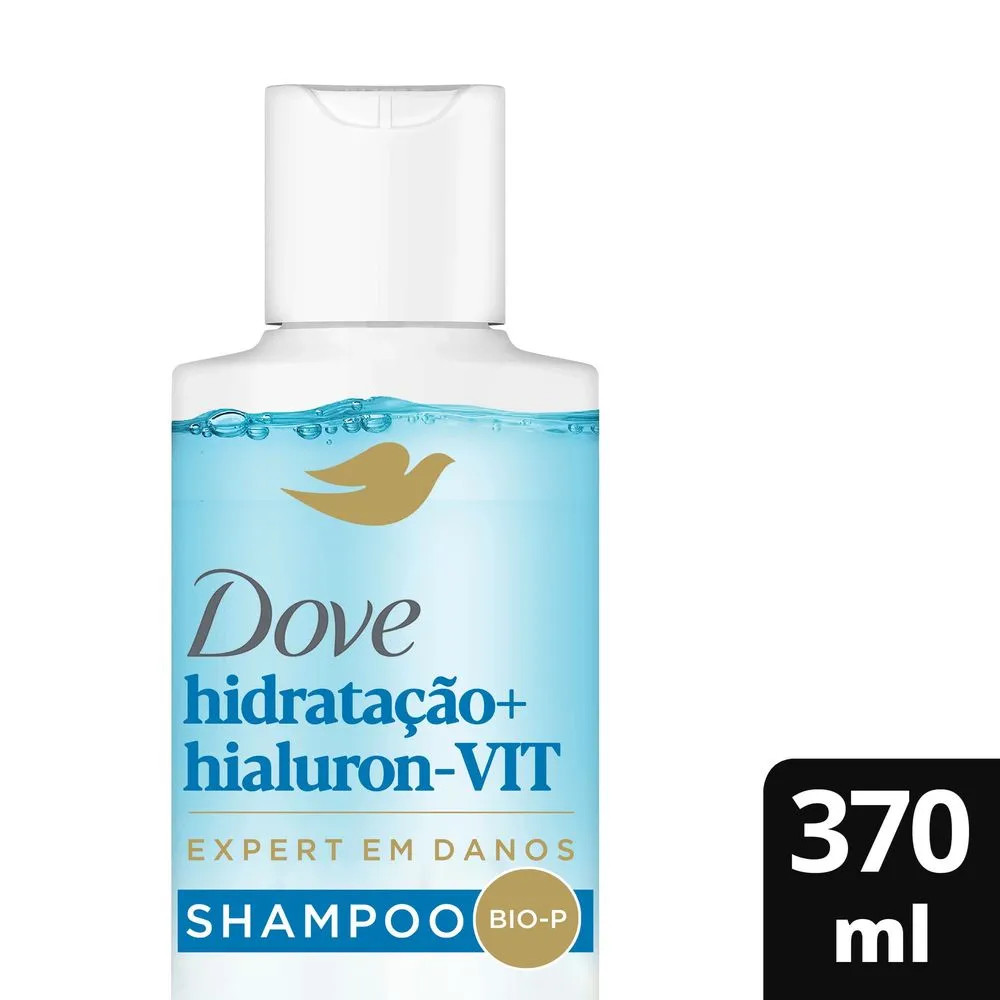 Shampoo Dove Hidratação + Hialuron-VIT 370ml Ácido Hialurônico Hidratação Intensa Brilho e Maciez
