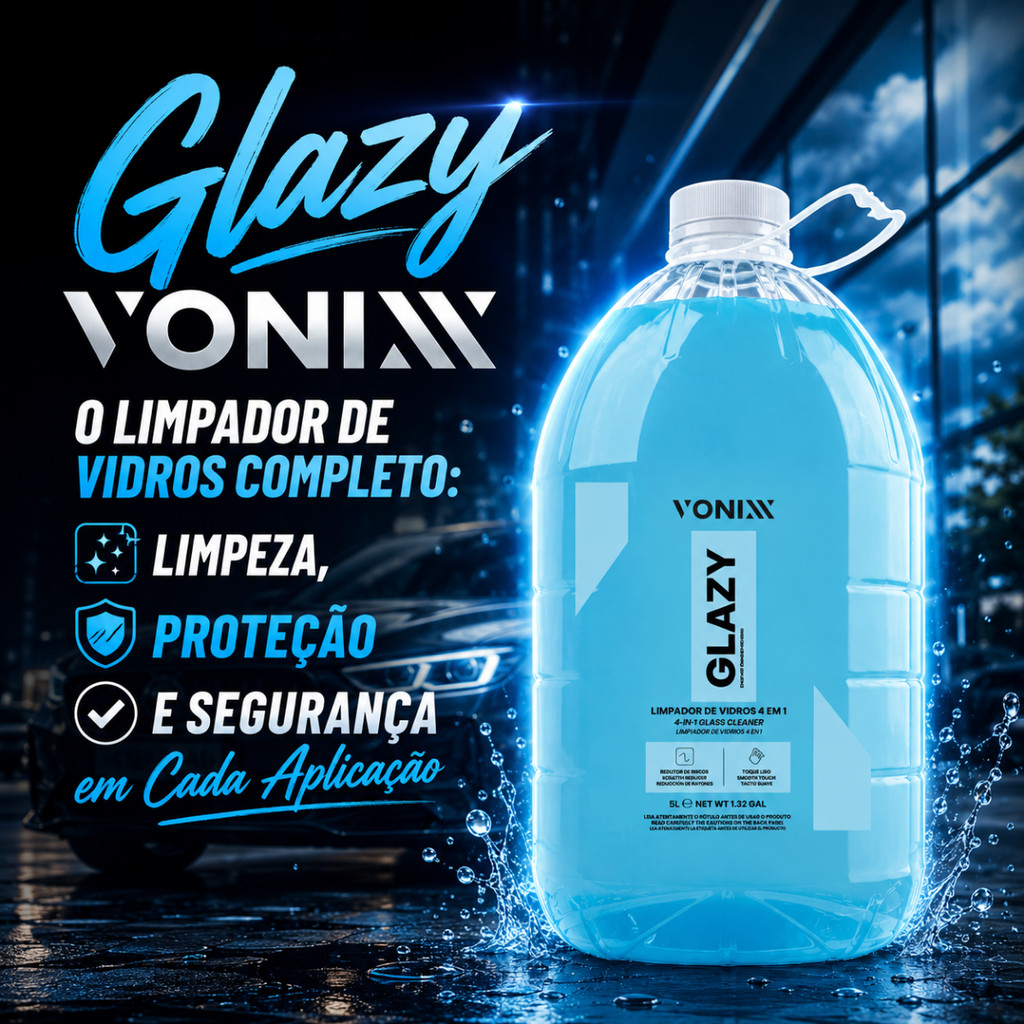 GLAZY 5 LITROS LIMPA VIDROS 4 EM 1 VONIXX