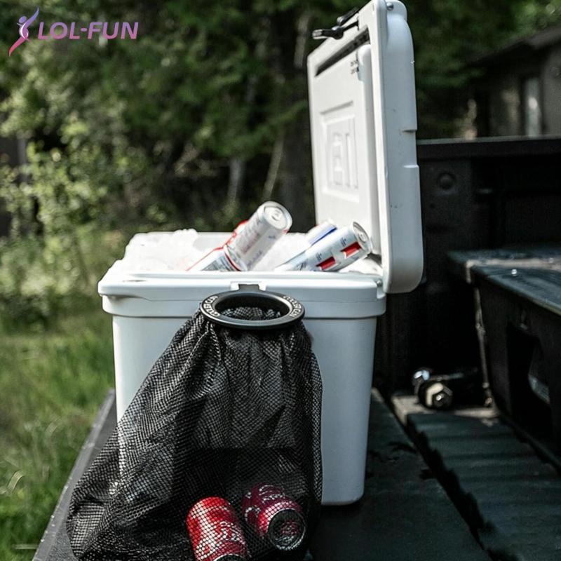 [Brcolaxi1] Refrigerador Portátil Caixa Suporte De Lixo Lixeira Dobrável Saco De Acampamento Para Aventuras Ao Ar Livre