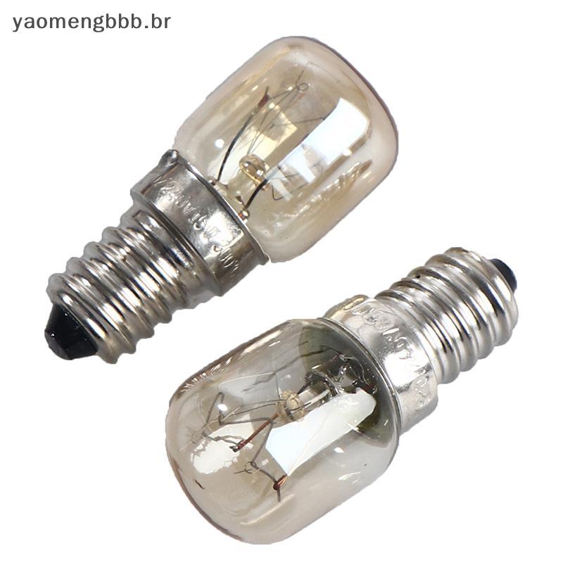 [yaobb] 220v E14s Lâmpadas Para Forno De Micro-Ondas Resistentes A Altas Temperaturas Lâmpada Fogão Blub COD