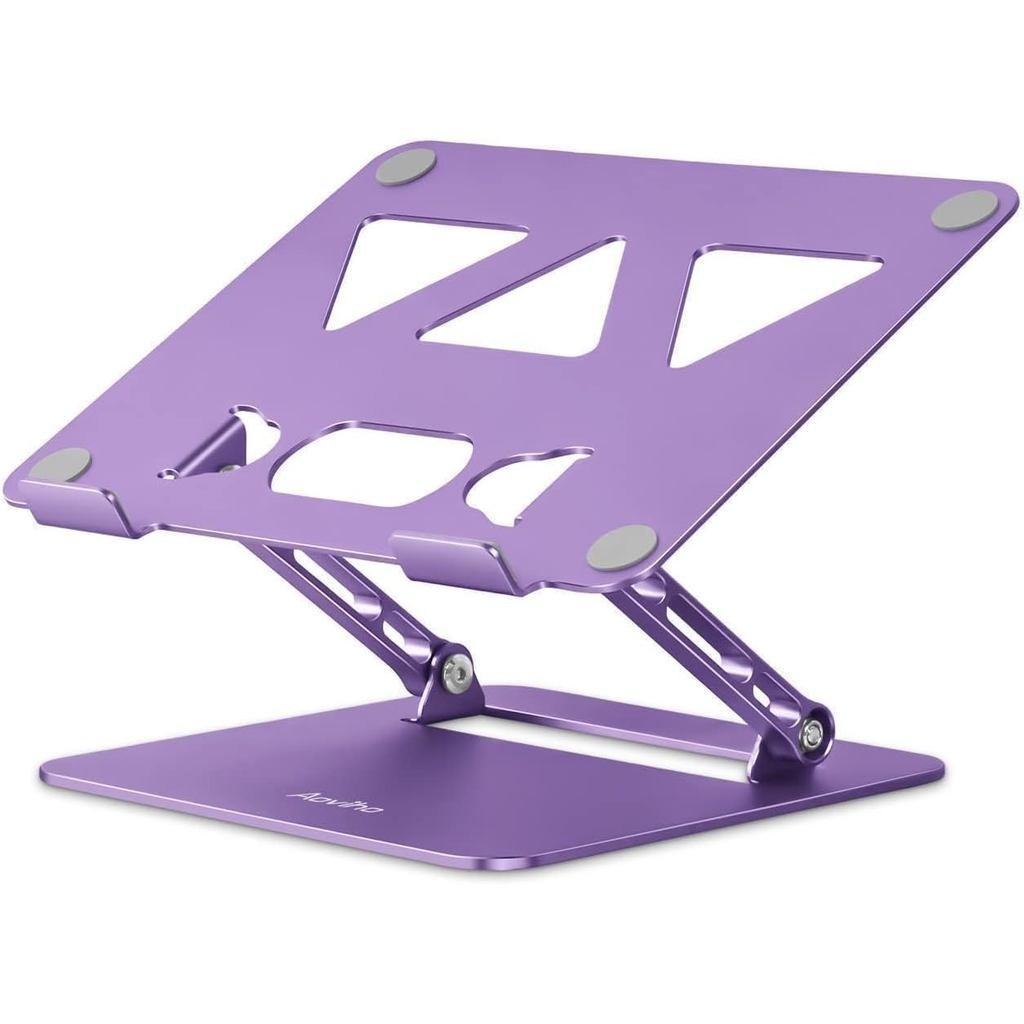 Suporte ajustável para laptop Aoviho para mesa, suporte portátil e elevador para laptop, suporte dobrável de alumínio pa