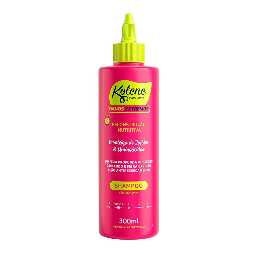 Shampoo Kolene Danos Extremos 300ml em Oferta na Shopee