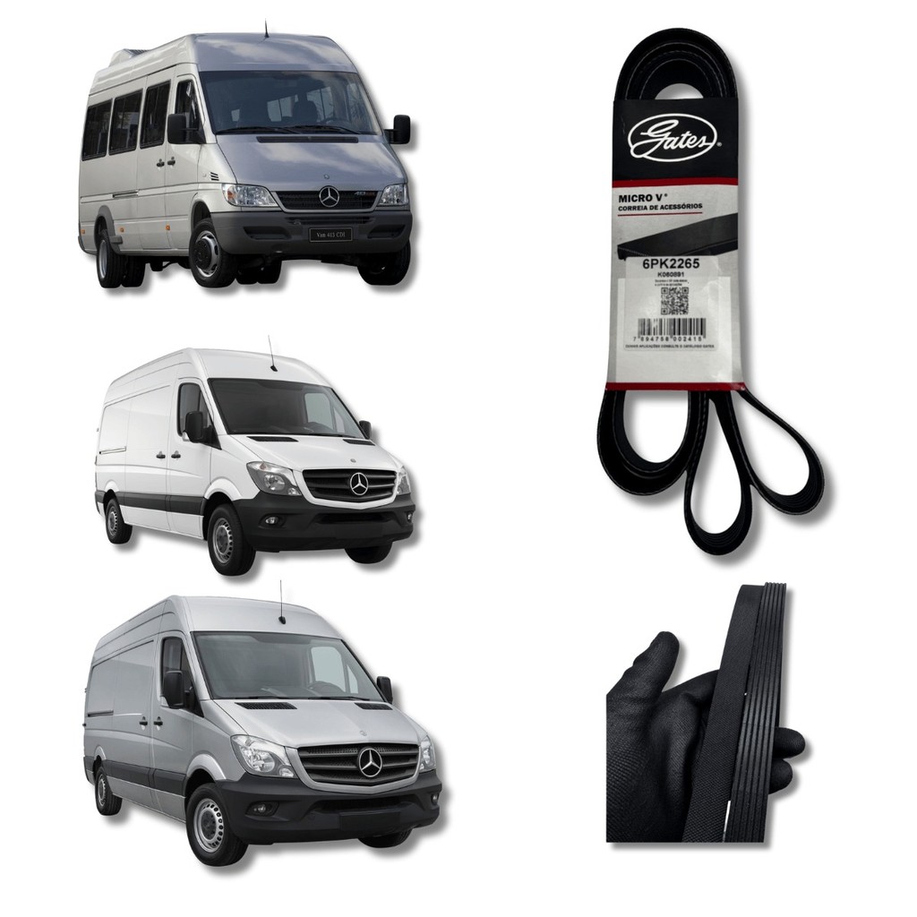 Imagem Correia Gates 6PK2265 MBB Sprinter CDI 2.2 Gates