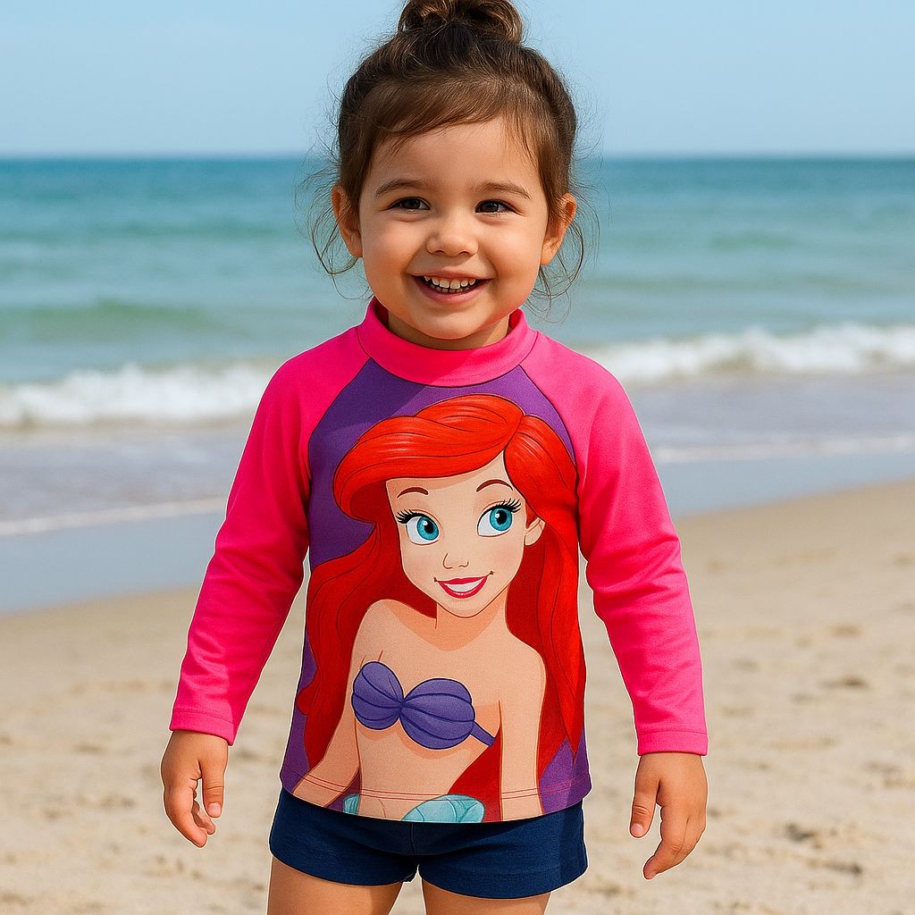 Blusa Infantil com proteção solar ARIEL UV50+ elastano dry fit