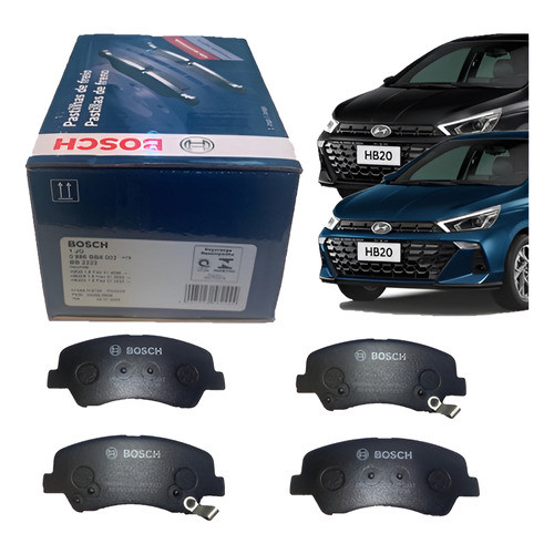 Pastilha Dianteira Hb20 1.0 Evolution Turbo 2019 A 2022