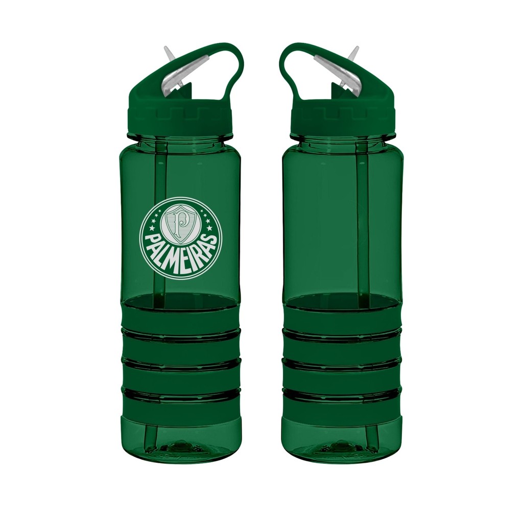 Oficial Garrafa Plástico 750ml Água Bico Retrátil Palmeiras Presente