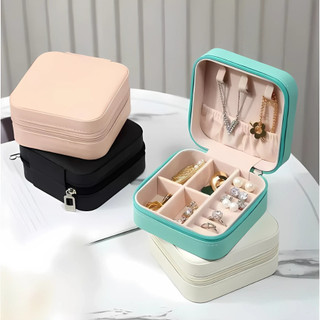 Mini Estojo Porta Organizador de Joia Brincos Anéis d Bolsa para Viagem Bijuterias Organi…