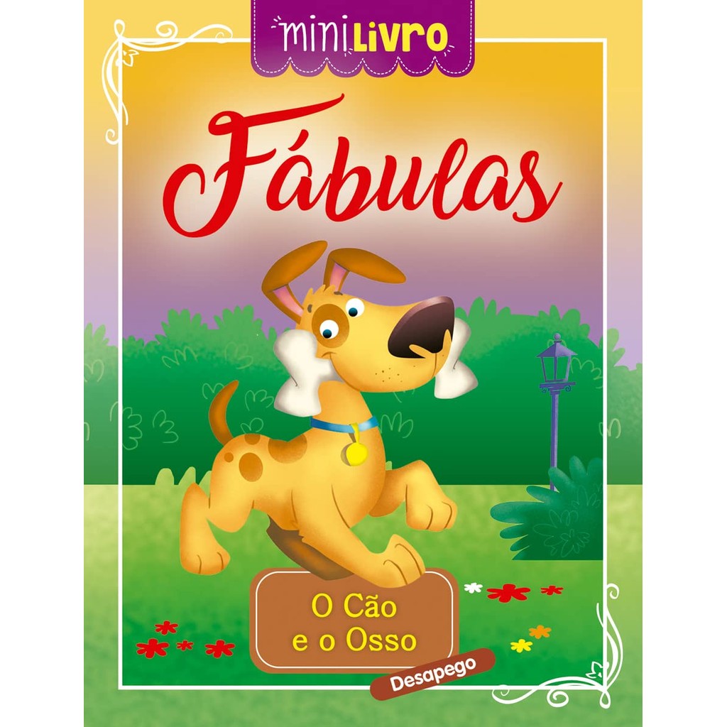 Minilivro Fábulas - O cão e o osso
