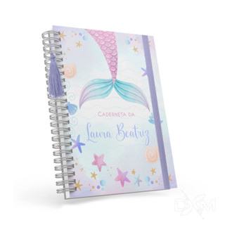 Caderneta de Vacina/Saúde Completa Personalizada com Nome - Feminina - Tema Sereia 01 - DXM em Oferta na Shopee