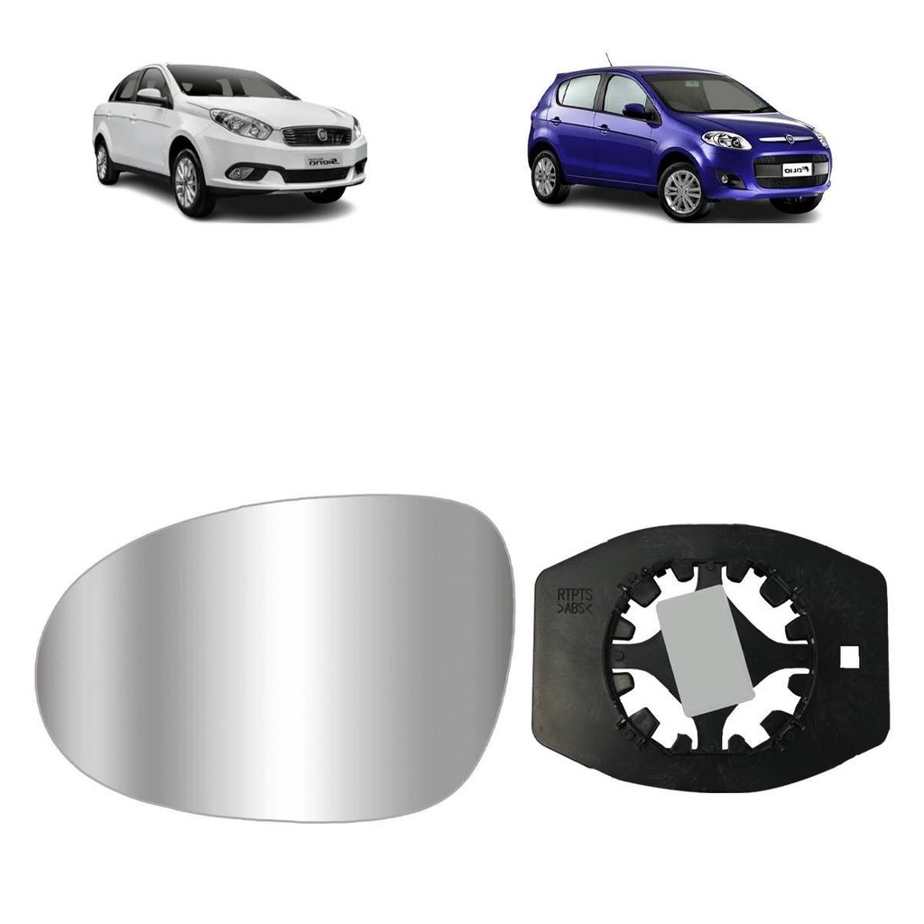 REFIL LENTE PALIO NOVO 2012 A 2018 GRAND SIENA 2015 A 2022 LADO DIREITO COM BASE