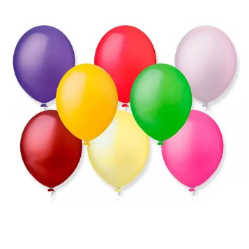 BALÃO BEXIGA N°6,5 COM 50 HAPPY DAY