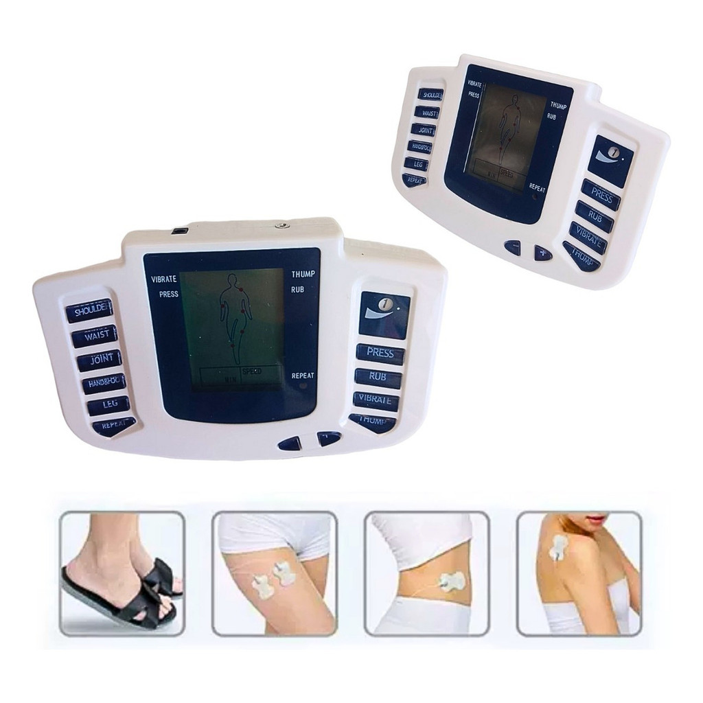 Aparelho Fisioterapia Portátil Choque Pulso Elétrico Digital Cor Branco 110V/220V em Oferta na Shopee