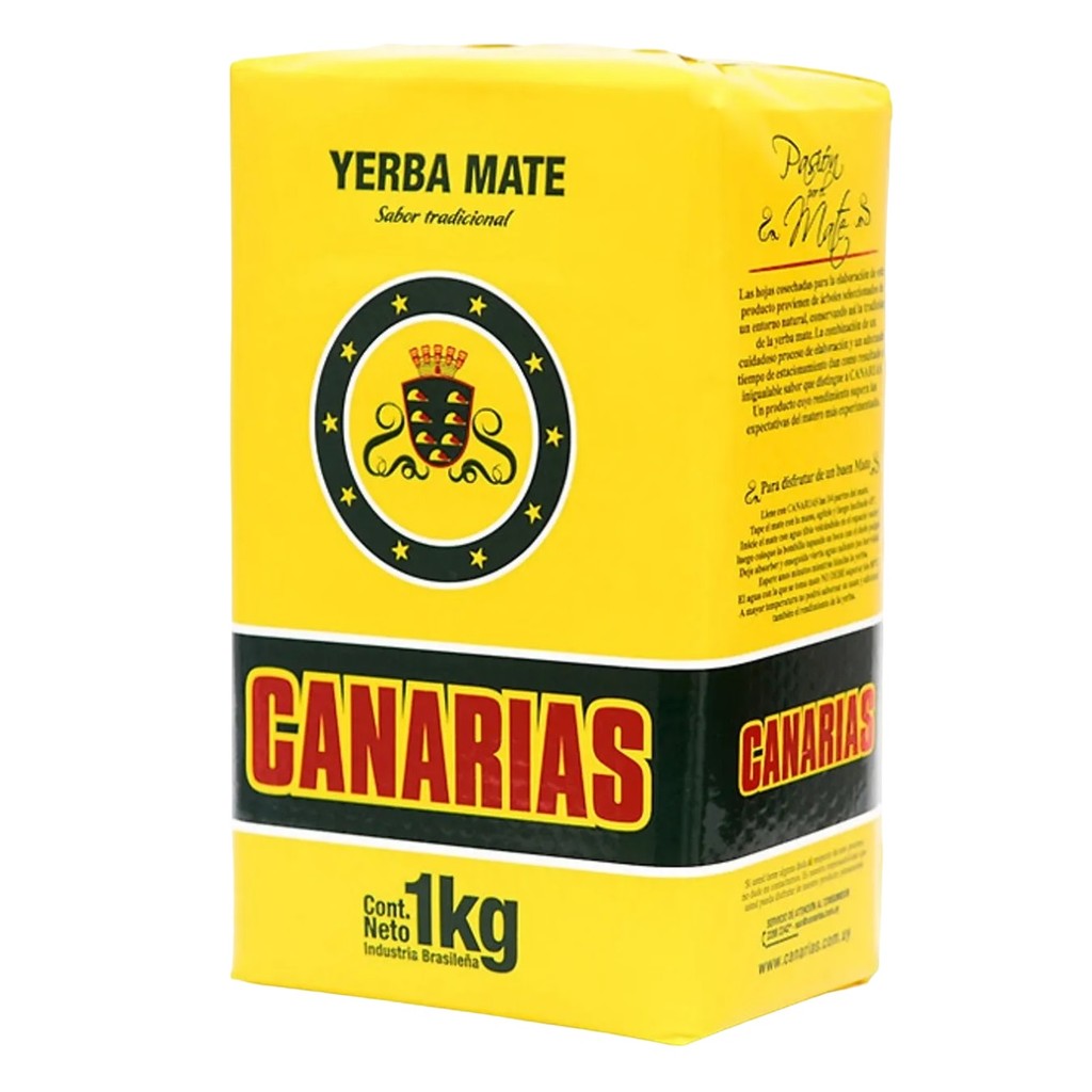 Erva Mate Chimarrão CANARIAS TRADICIONAL Uruguaia 1KG em Oferta na Shopee
