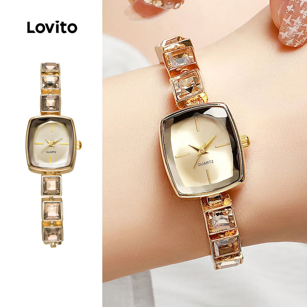 Zircão High-End pequeno cubo açúcar múltiplas fivelas ajustáveis pulseira relógio senhoras cubo de gelo relógio de quart em Oferta na Shopee