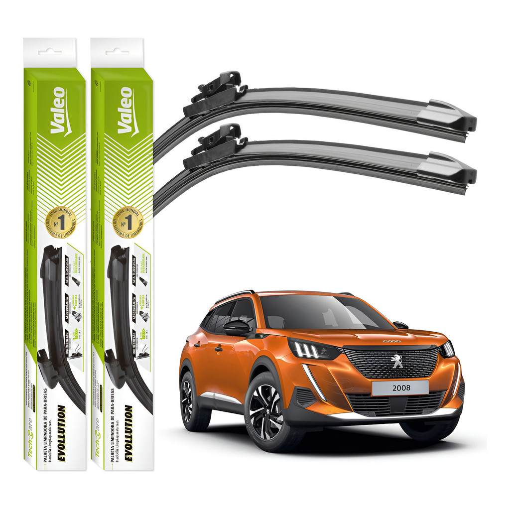 Palhetas Limpador Parabrisa Valeo Peugeot 2008 2025 A 2025