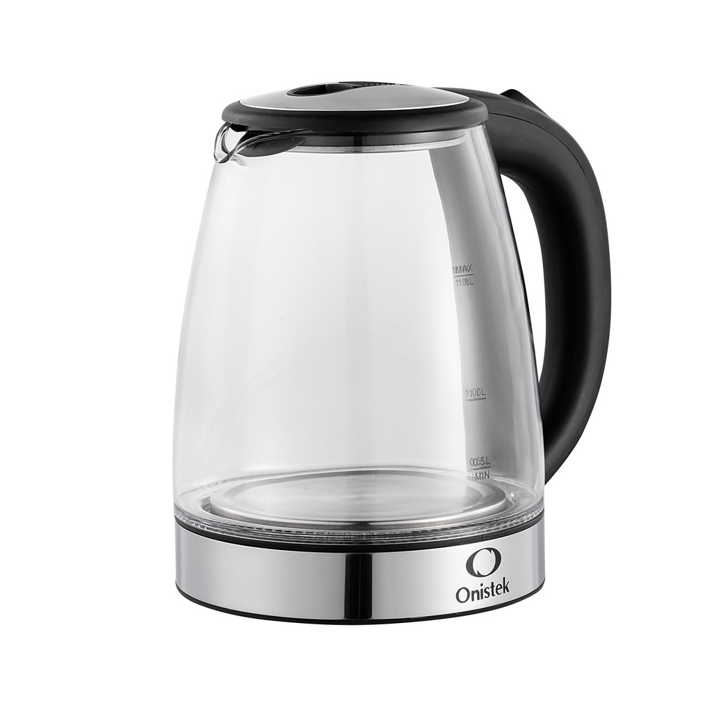 Chaleira Elétrica Térmica 1.8 litros Transparente Bule Com Tampa Café Chá 110v/220v Onistek ON-CL201 em Oferta na Shopee
