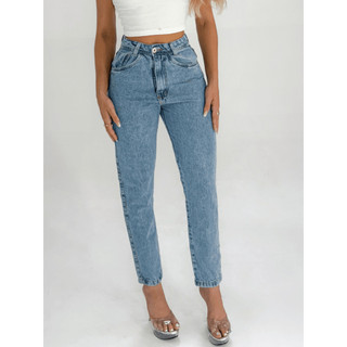 Coolestfemininay 015 010 8110 Calça Jeans Feminina  Mom Calca Com Bolsa  CALCA MOM LISA
