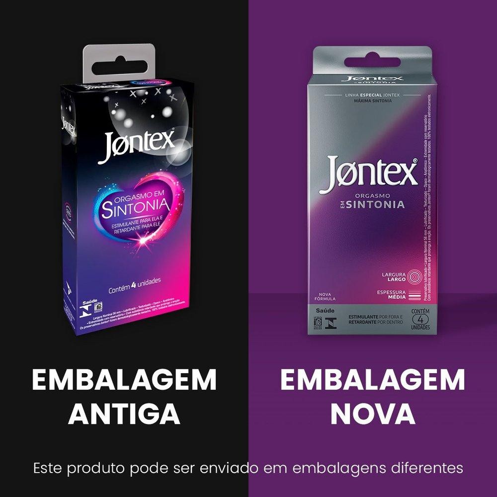 Detalhes do Preservativo Camisinha Jontex Orgasmo Em Sintonia - 4Un