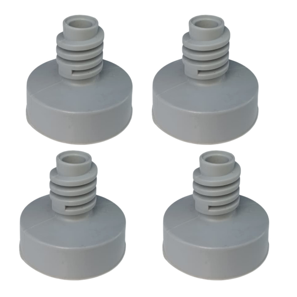 Kit 4 Pé Nivelador Lavadora Brastemp BWH15 BWK15 BWS15 CWE15 W10712759 Original