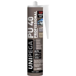 ADESIVO COLA PU 40 PRETO SELANTE DE POLIURETANO 400G UNIPEGA SELADOR JUNTA METAL VIDRO PARABRISA
