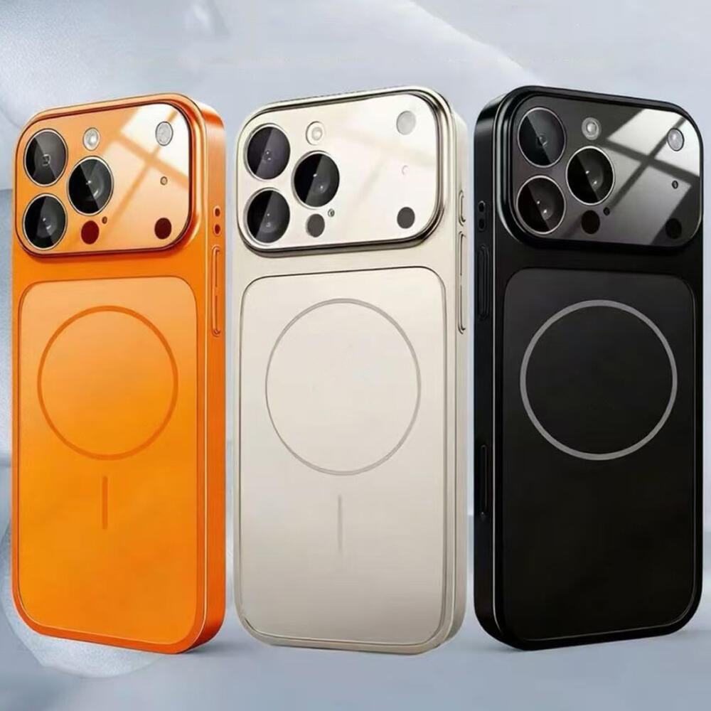 Capa Magnética De Vidro Fosco Robusto Original Para iPhone 17 16 15 14 13 Pro Max Carregamento Sem Fio Magsafe