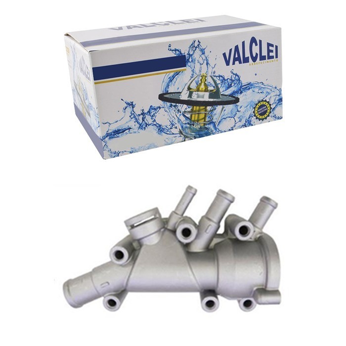 Carcaça Da Válvula Termostática Courier 1999 A 2013 / Ecosport 2003 A 2012 / Fiesta 1999 A 2014 / Ka 1999 A 2014