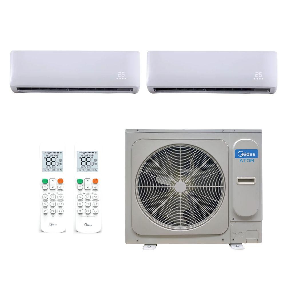 Ar Condicionado Multi Split Hi Wall Inverter Carrier Atom 36000 BTUs (12000 + 24000) Quente/Frio 38ATQB36M5 - 220V