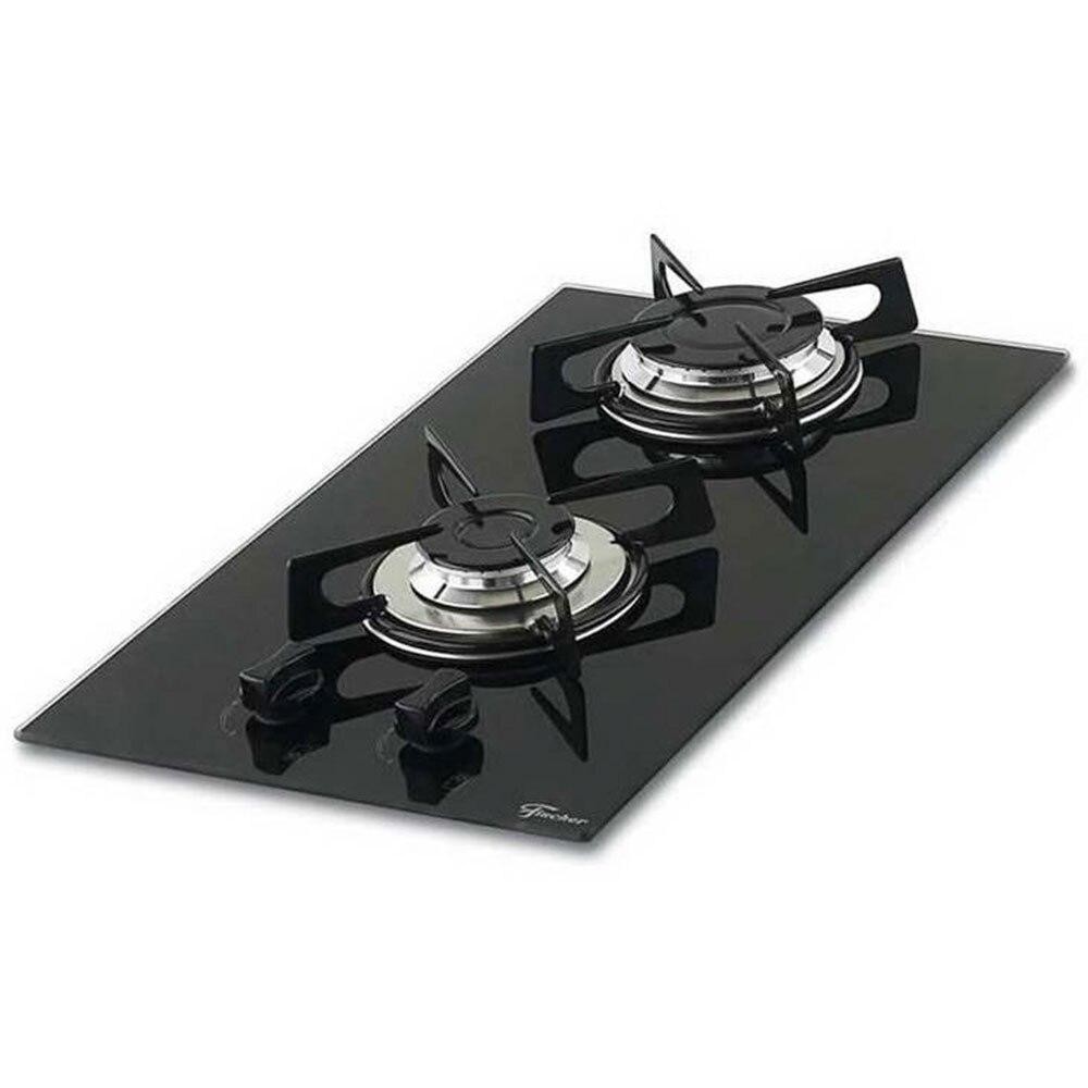 Cooktop 2 Bocas Fischer com Acendimento Superautomático, Bivolt - Bivolt