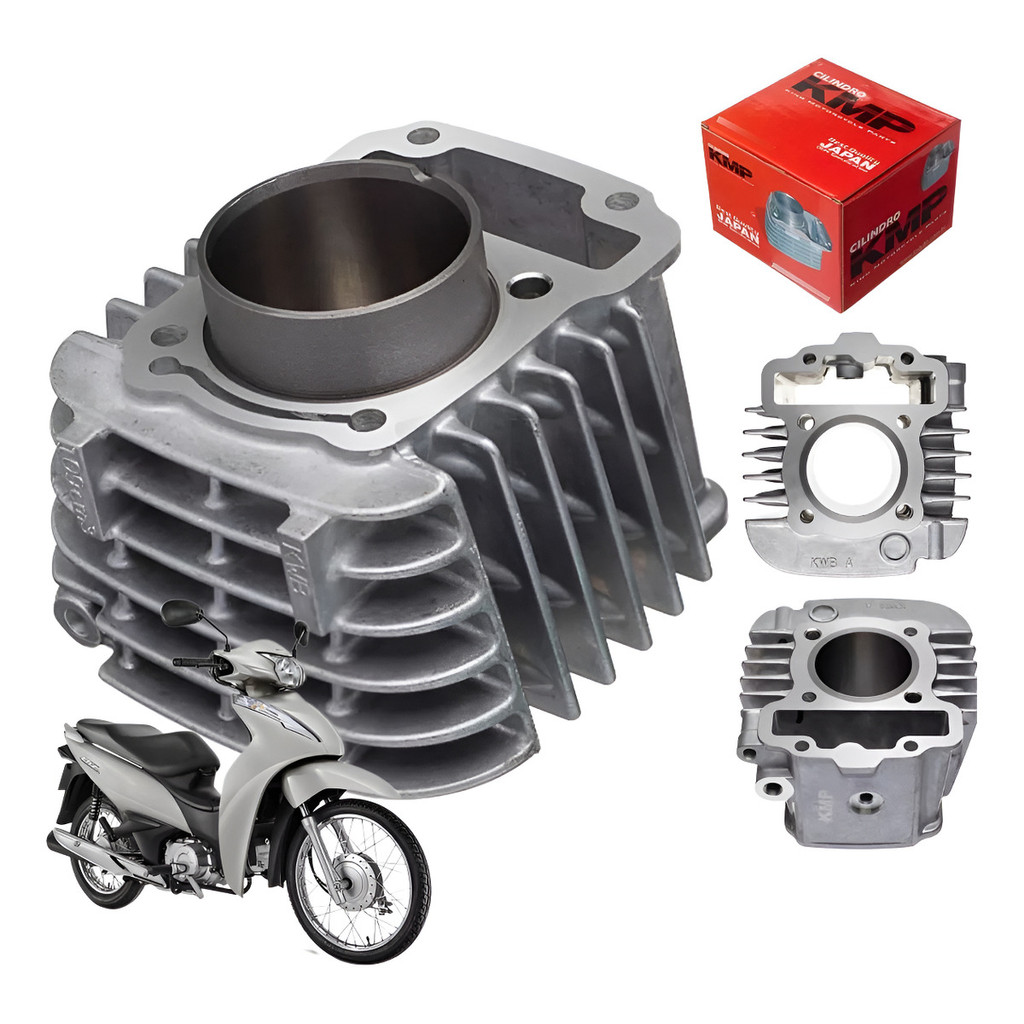 Cilindro Com Camisa Kmp Honda Biz 110 / Pop 110 2016/